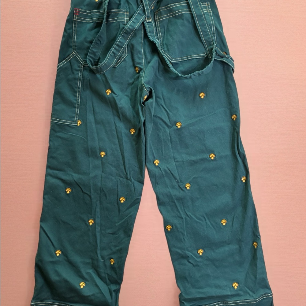 Urban Outfitters Teal Adorable Embroidered Jumpsuit